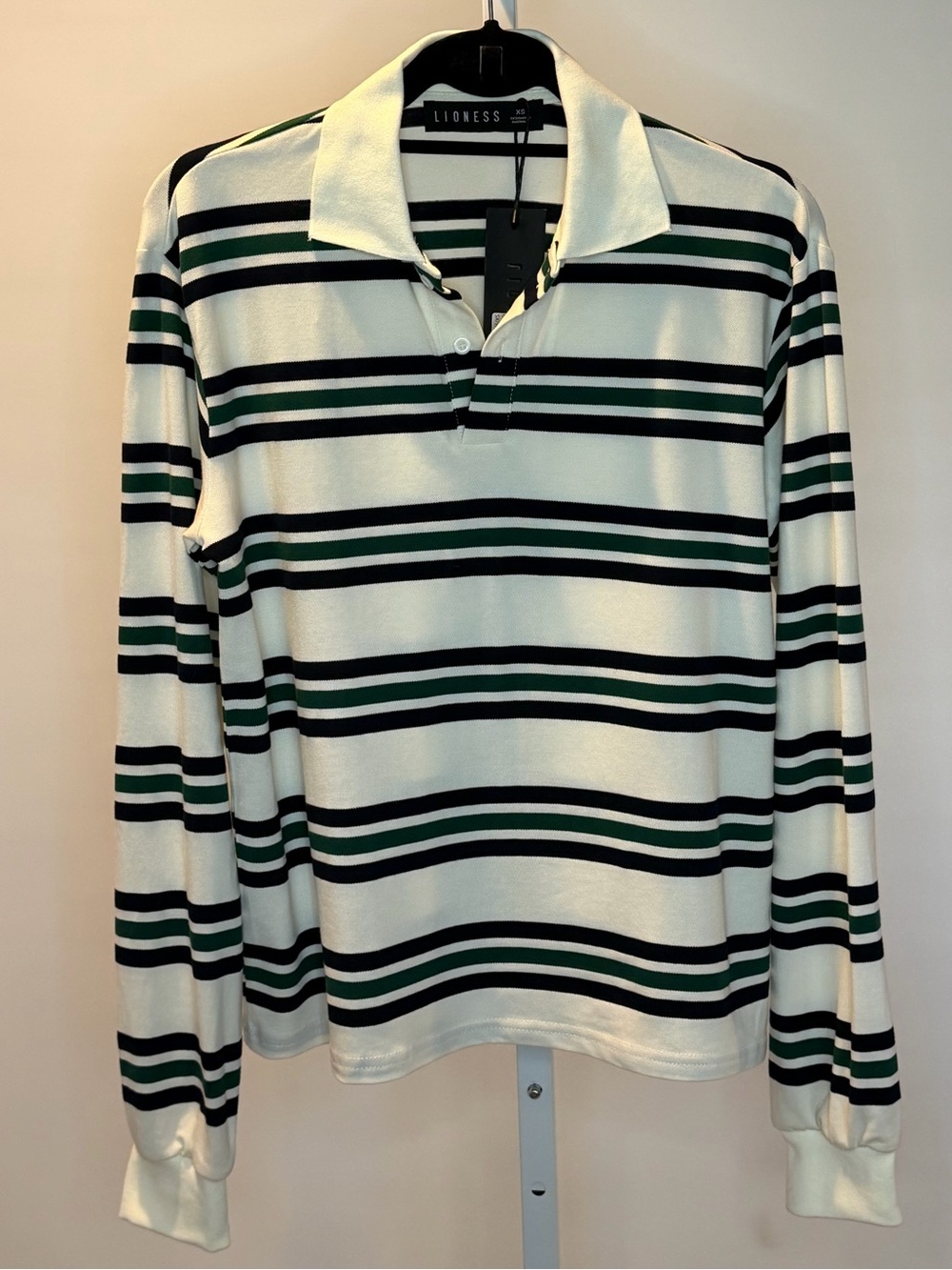 LIONESS Liesure Long Sleeve Top-Ivory Moss XS NWT - Picture 5 of 14